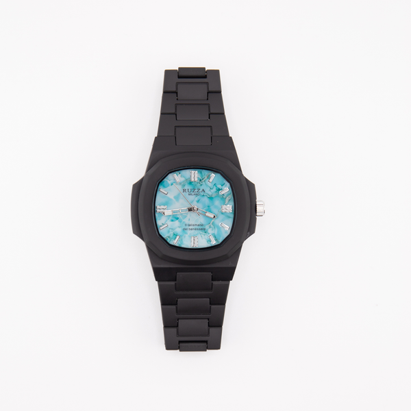RUZZA WATCH NERO TURCHESE