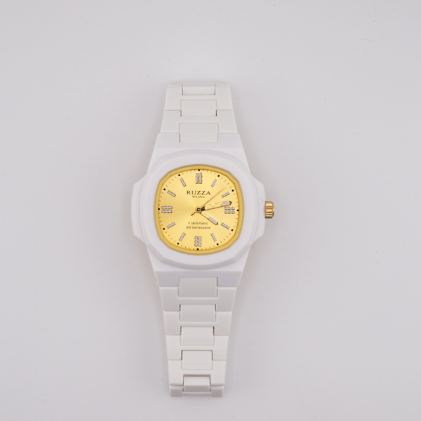 RUZZA WATCH BIANCO GOLD