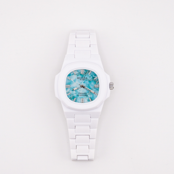 RUZZA WATCH BIANCO TURCHESE