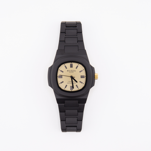 RUZZA WATCH NERO BEIGE (CREAM)