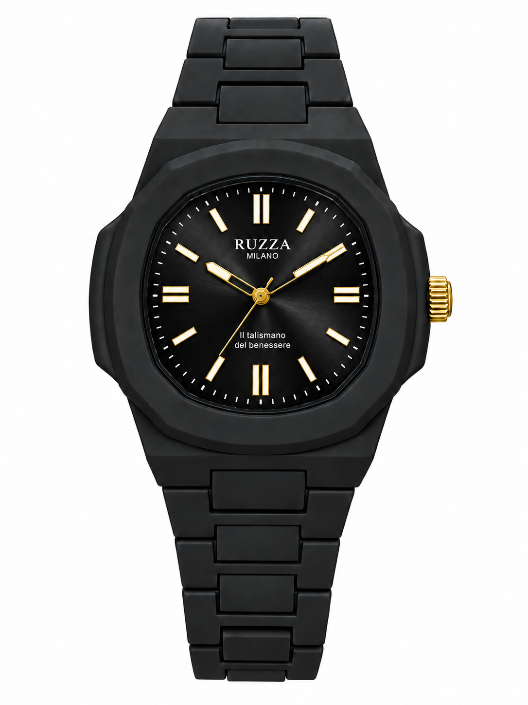 RUZZA WATCH BLACK BLACK
