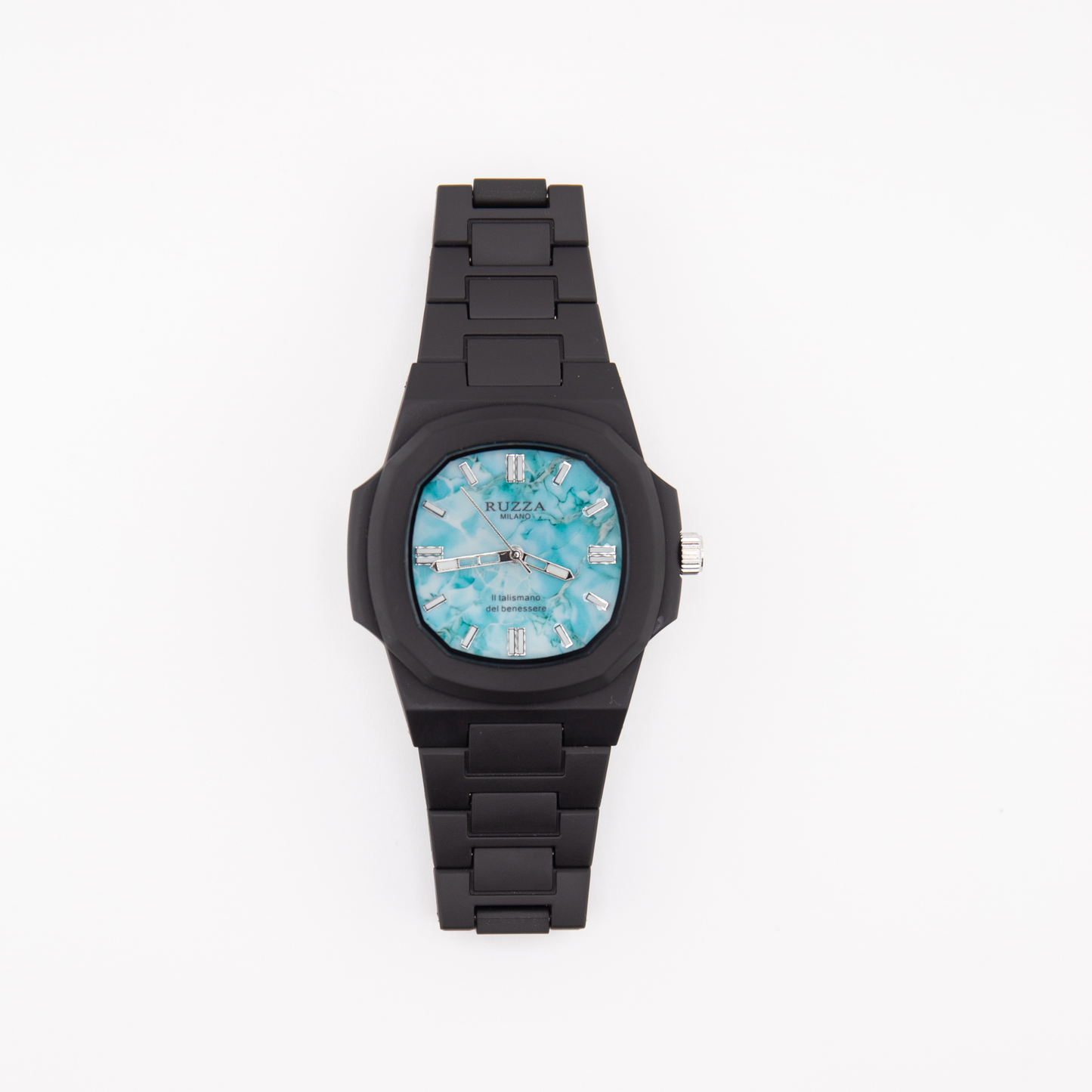 RUZZA WATCH NERO TURCHESE