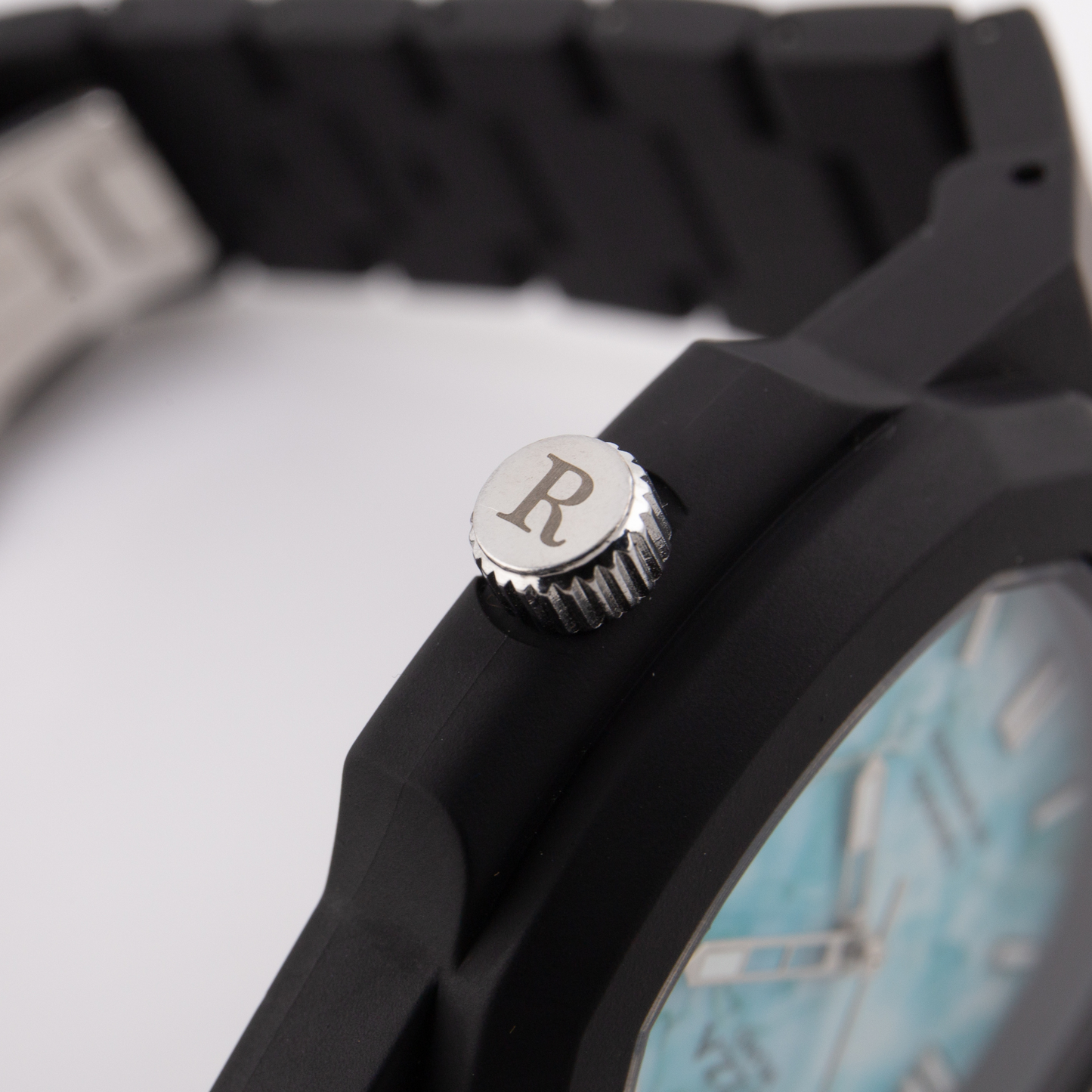 RUZZA WATCH NERO TURCHESE
