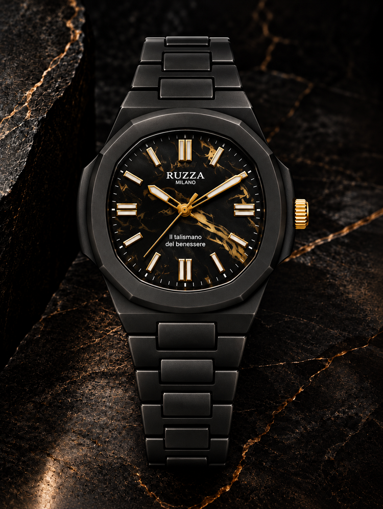 RUZZA WATCH BLACK SOLEIL