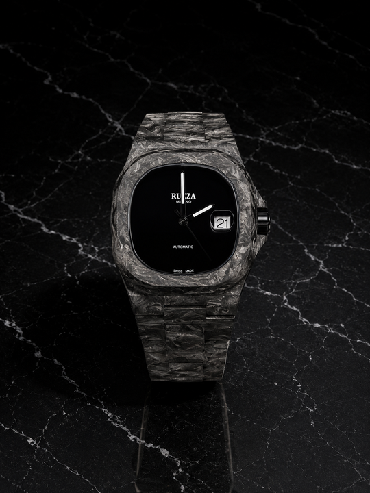 Ruzza Watch Luxury Carbon Black - Onice