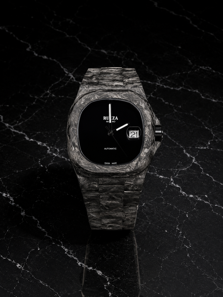 Ruzza Watch Luxury Carbon Black - Onice