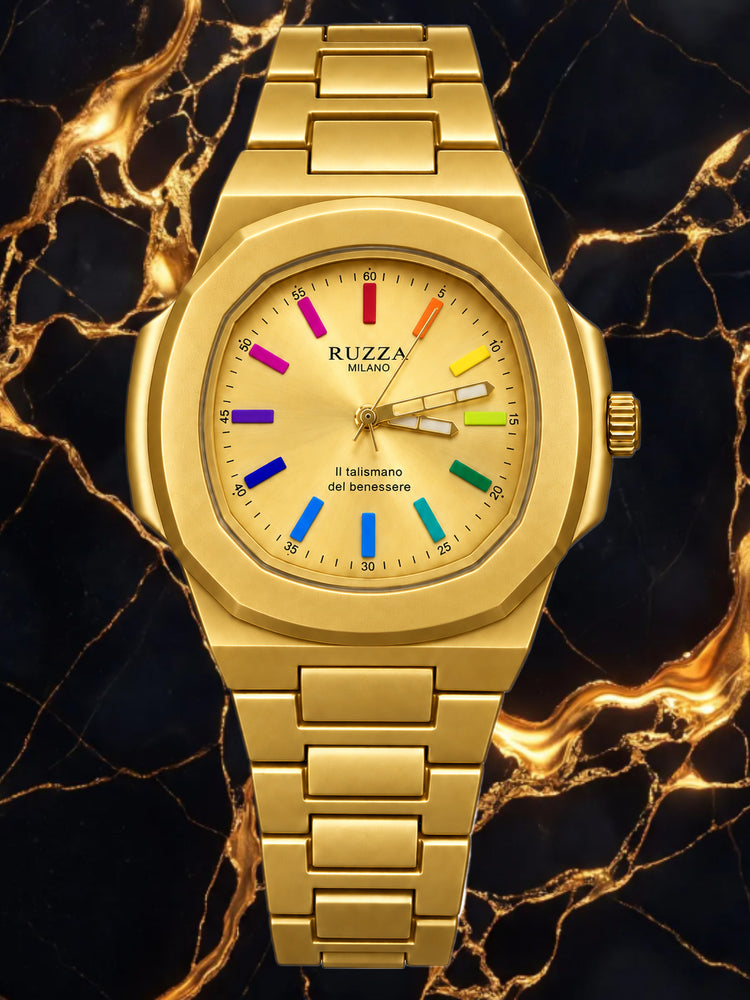 RUZZA WATCH RAINBOW GOLD