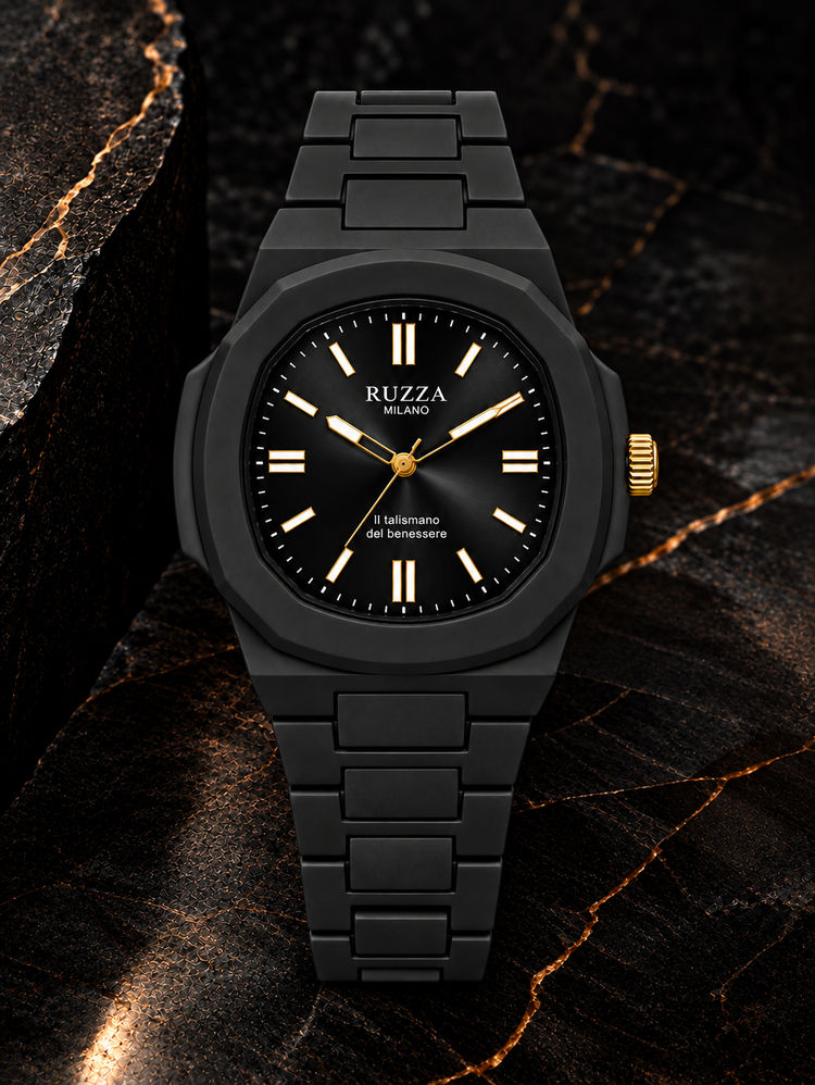 RUZZA WATCH BLACK SOLEIL