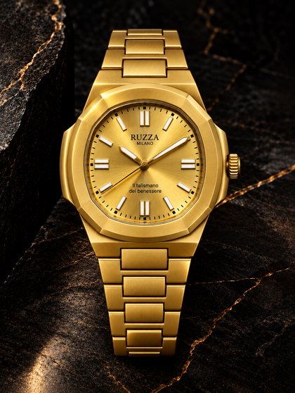 RUZZA WATCH GOLD SOLEIL
