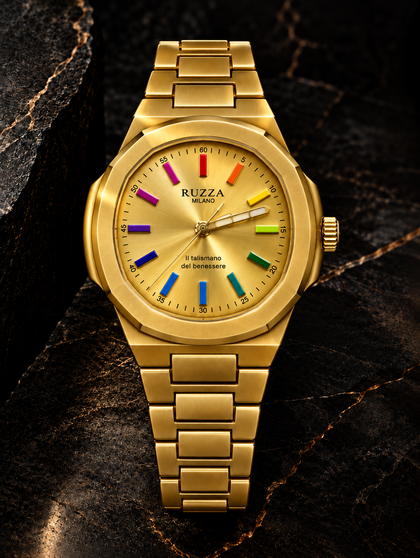 RUZZA WATCH RAINBOW GOLD