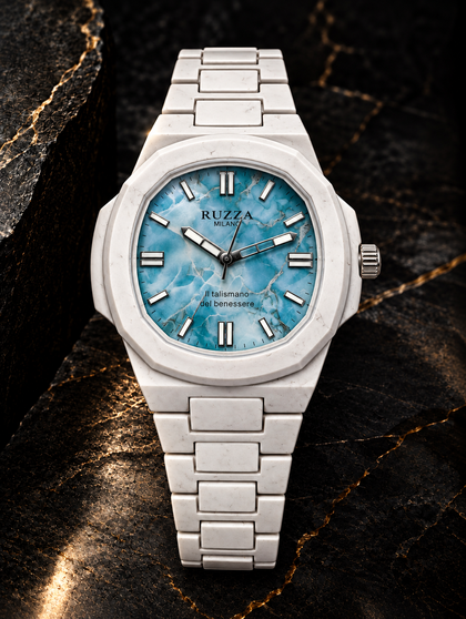 RUZZA WATCH WHITE TURQUISE
