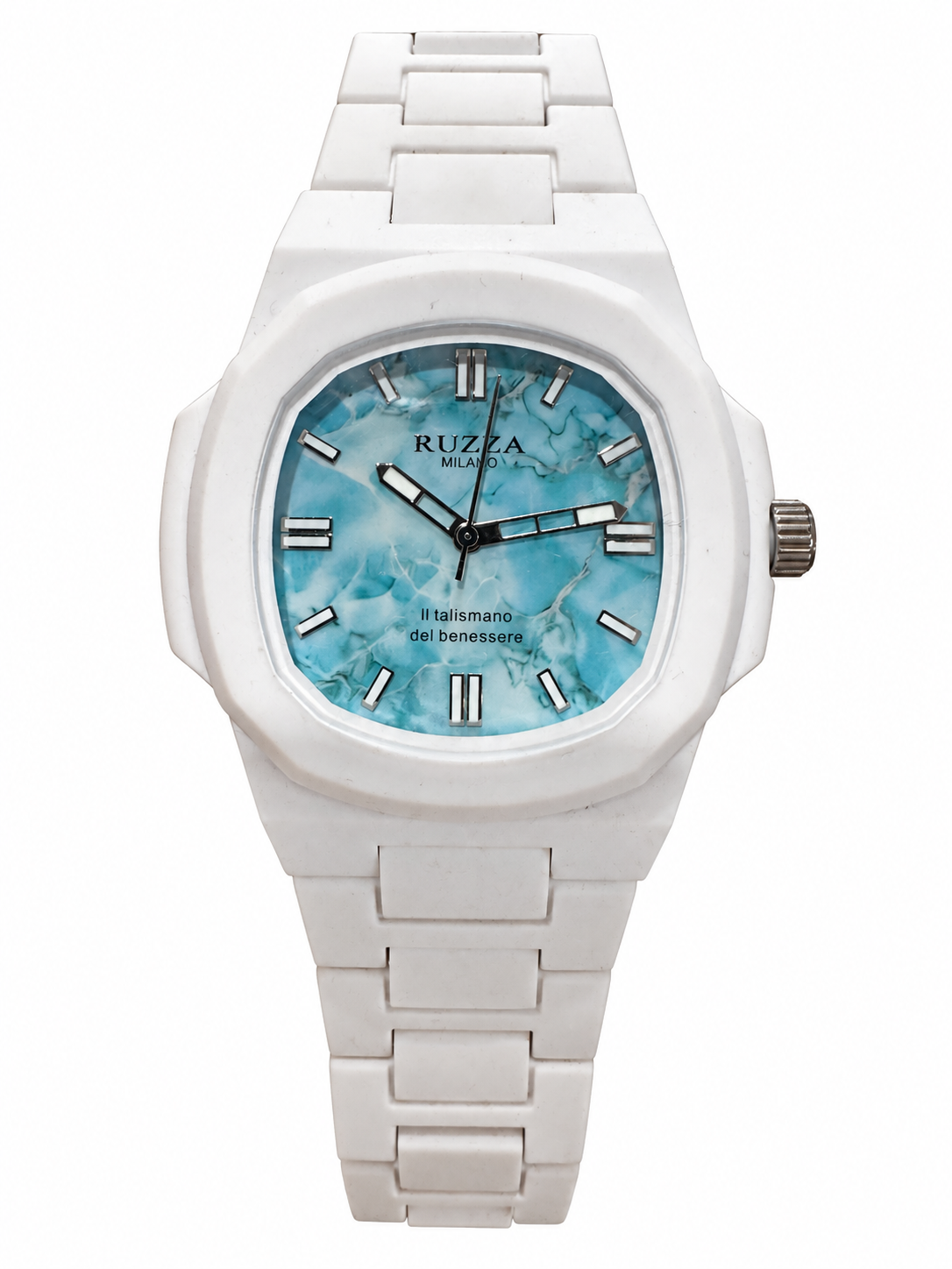 RUZZA WATCH WHITE BLUE
