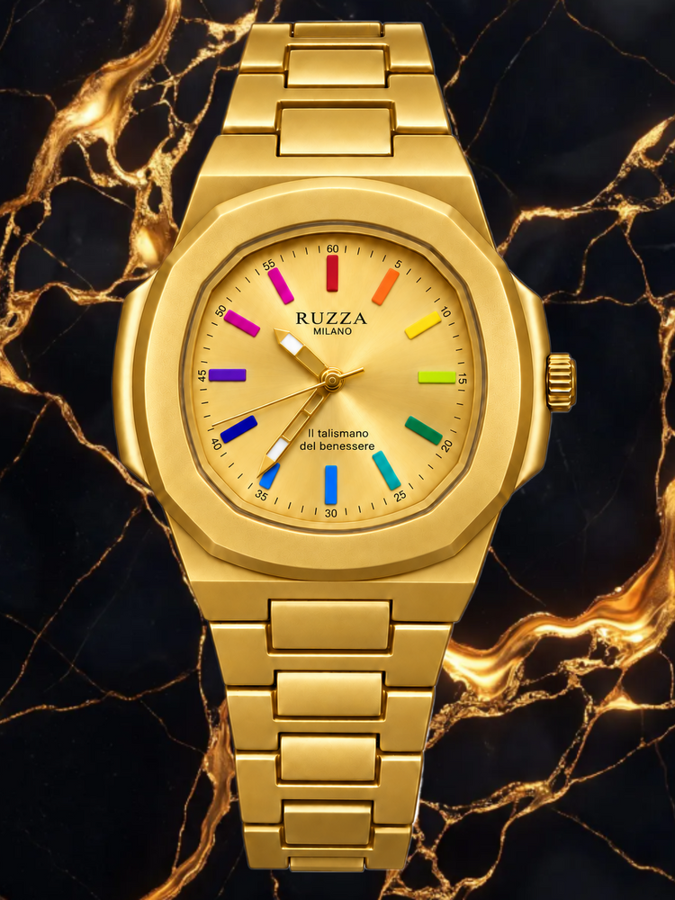RUZZA WATCH RAINBOW GOLD