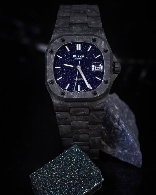 Ruzza Watch Luxury Avventurina Blu