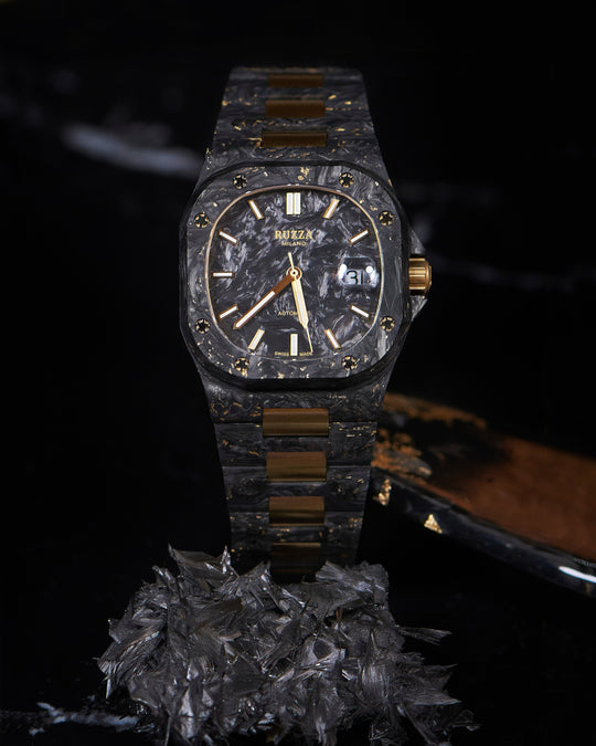 Ruzza Watch Luxury Carbon Oro Carbon