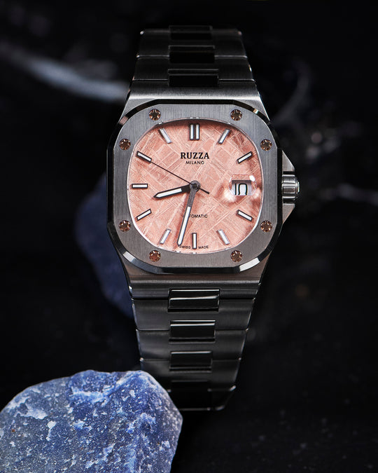 Ruzza Watch Luxury Titanio Salmon
